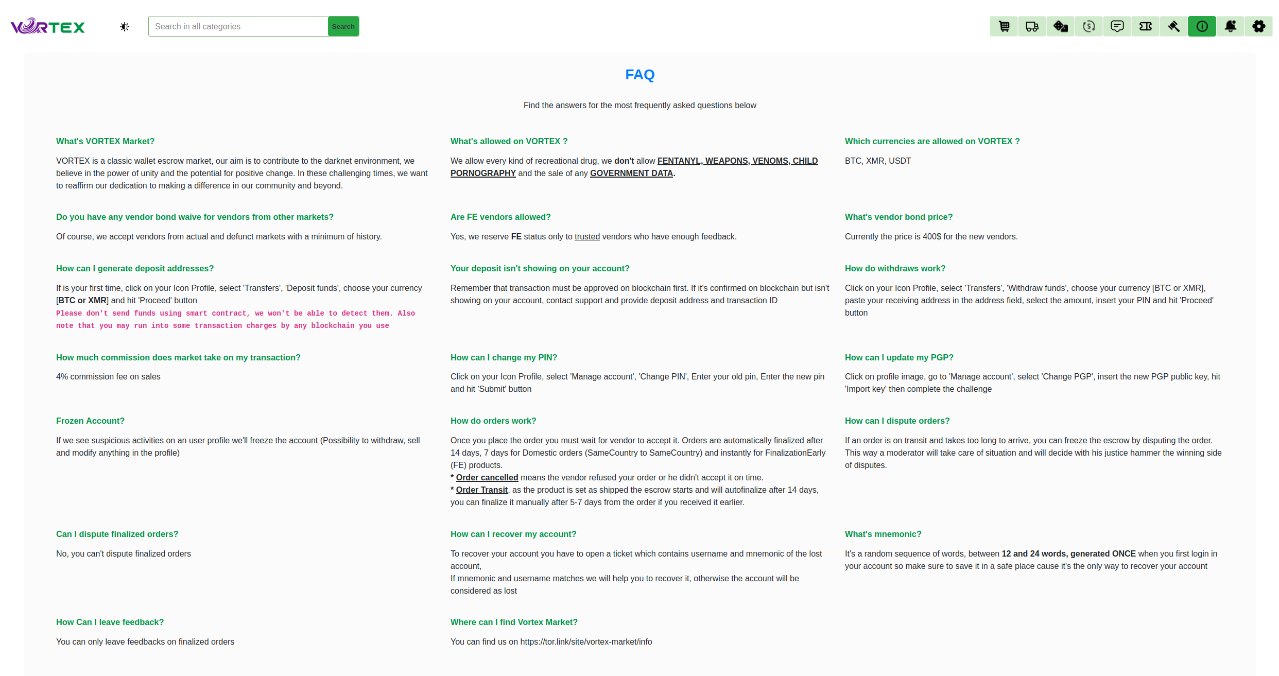 FAQ Visual