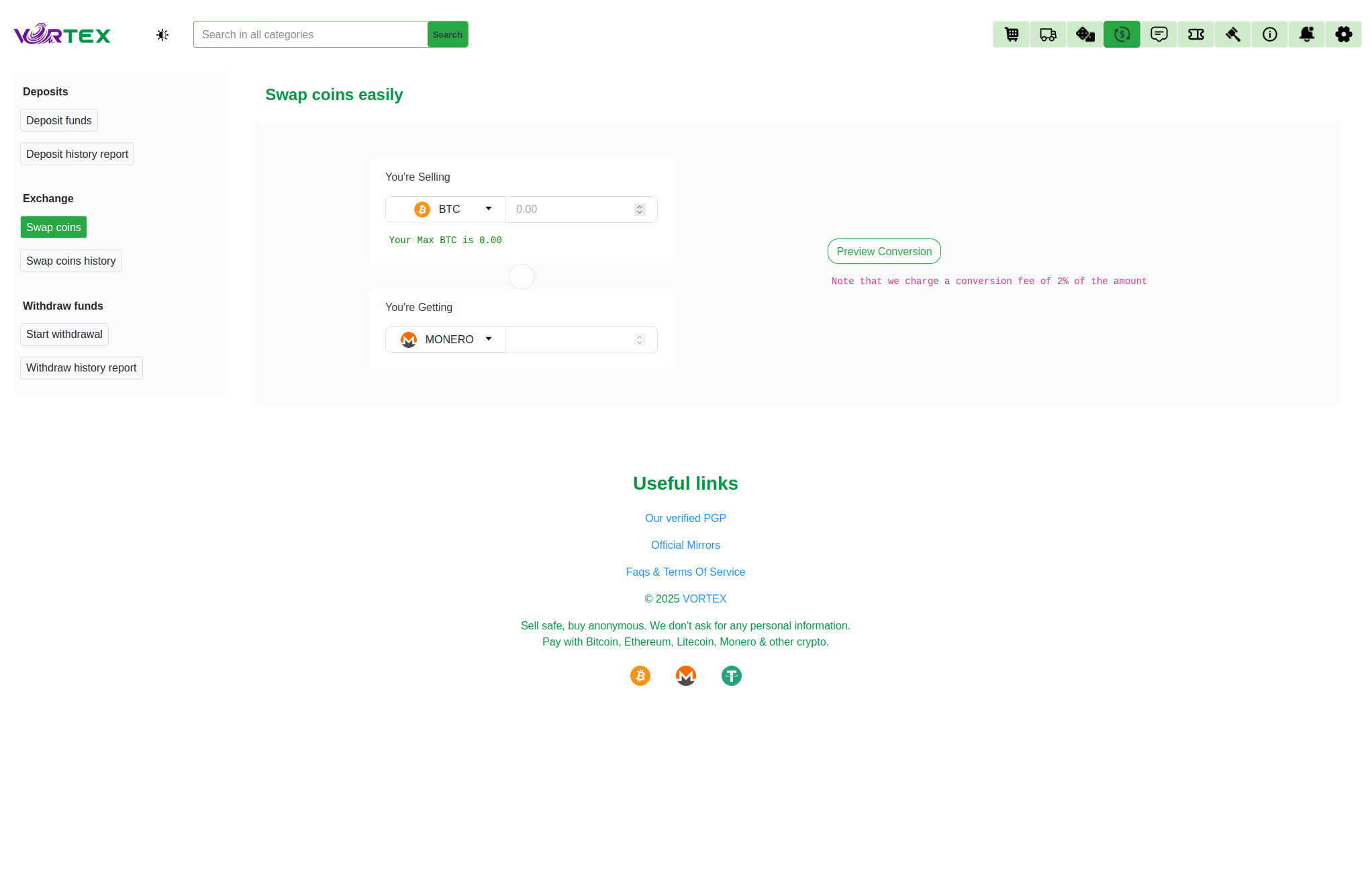 Market Interface